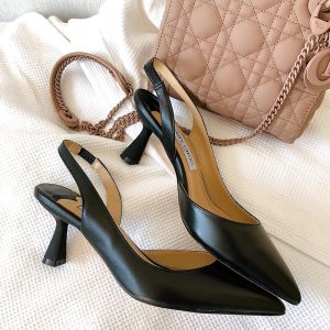 Jimmy Choo Fetto 65 Slingback Pumps Women Leather Black