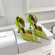 Jimmy Choo x Mugler Strap 90 Pumps Women Leather And Mesh Green