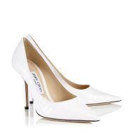 Jimmy Choo Love 100 Pumps Women Crocodile Embossed Leather White